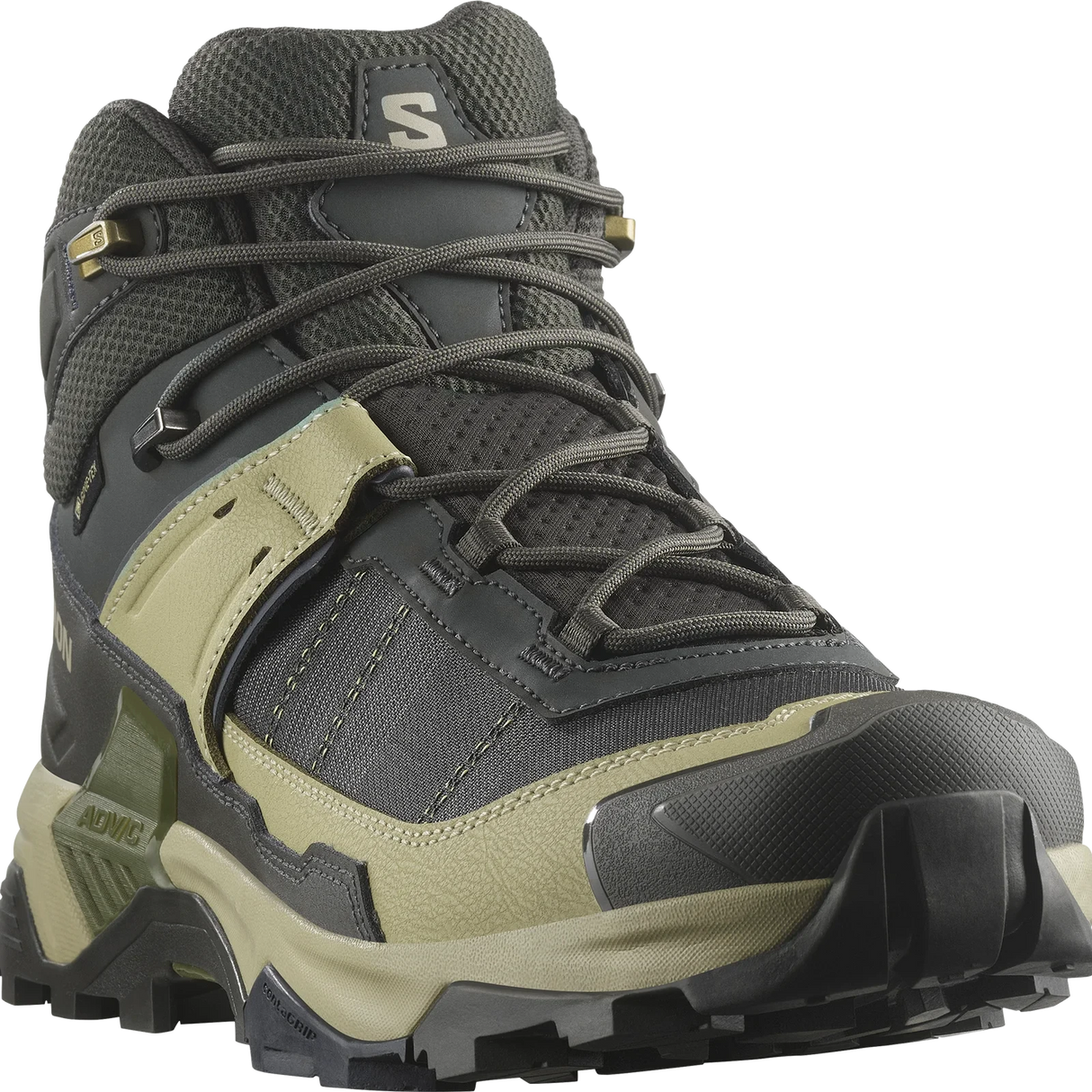 Salomon X Ultra 5 Mid Gore-Tex Boots (Men's) - Peat/Gray Green/Blue Nights