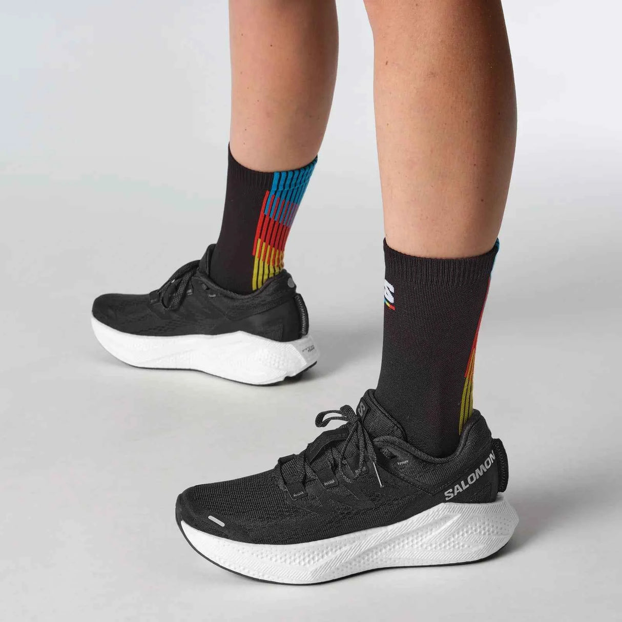 Salomon Aero Glide 3 Shoes (Women's) - Black/White/Asphalt