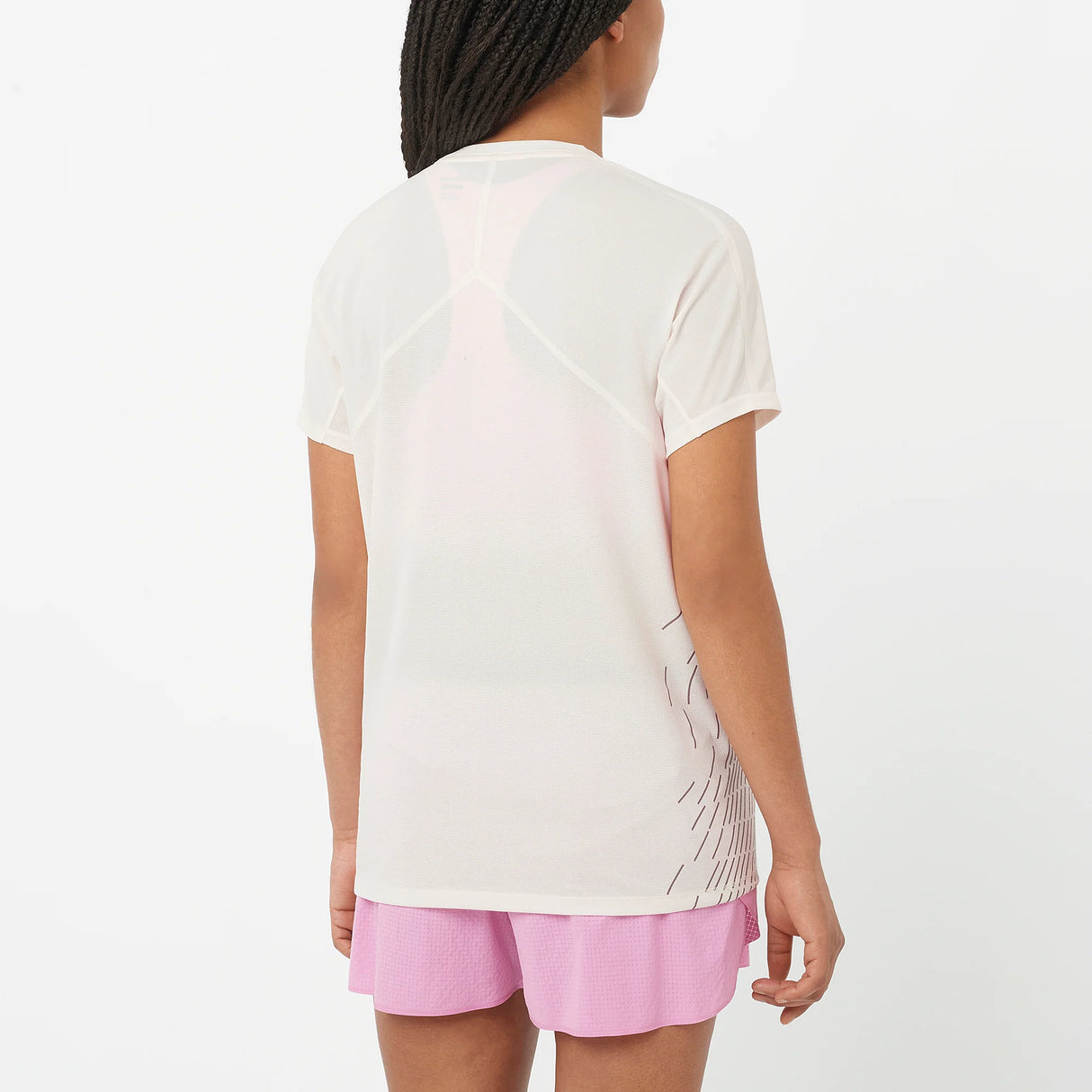 Salomon Sense Aero Short-Sleeve Tee GFX (Women's) - Whisper White