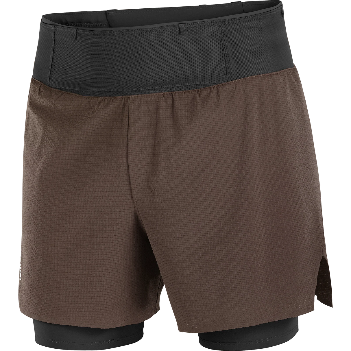 Salomon Sense Aero 2 In 1 5" Trail Shorts (Men's) - Coffee Bean
