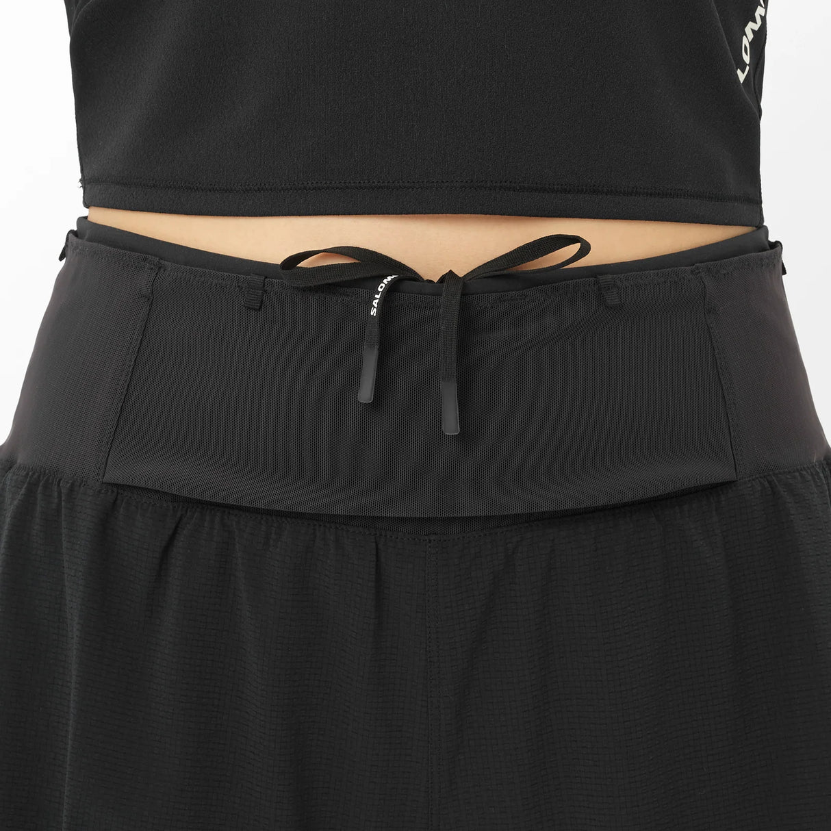 Salomon Sense Aero 2 In 1 4" Trail Shorts (Women's) - Deep Black