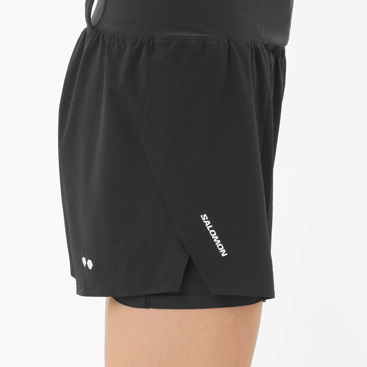 Salomon Sense Aero 2 In 1 4" Trail Shorts (Women's) - Deep Black