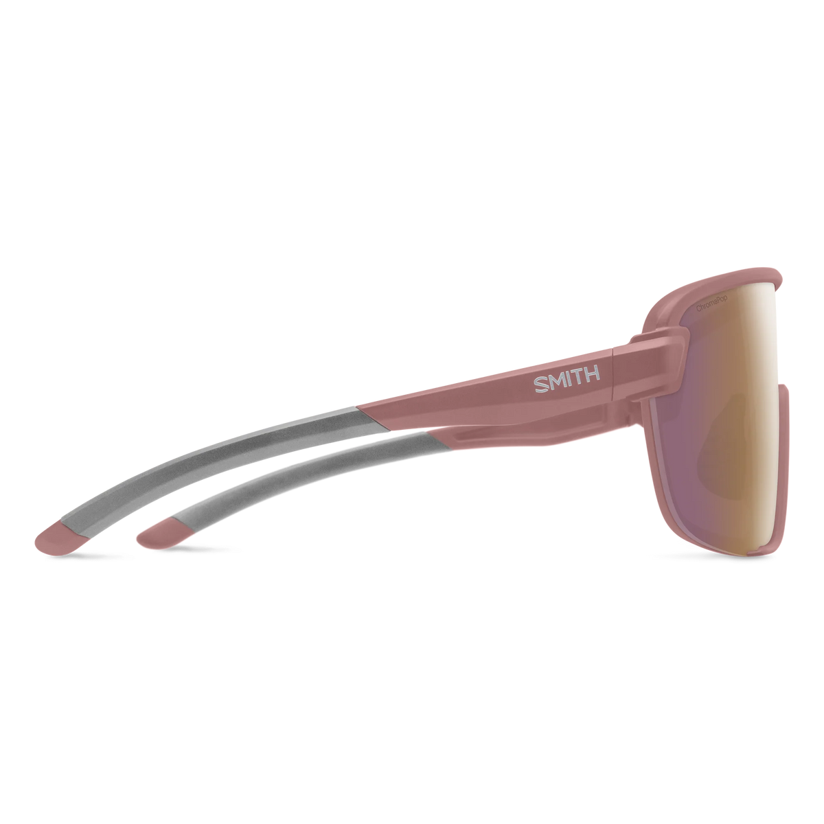 - Smith Bobcat Sunglasses - Matte Chalk Rose | ChromaPop Rose Gold Mirror