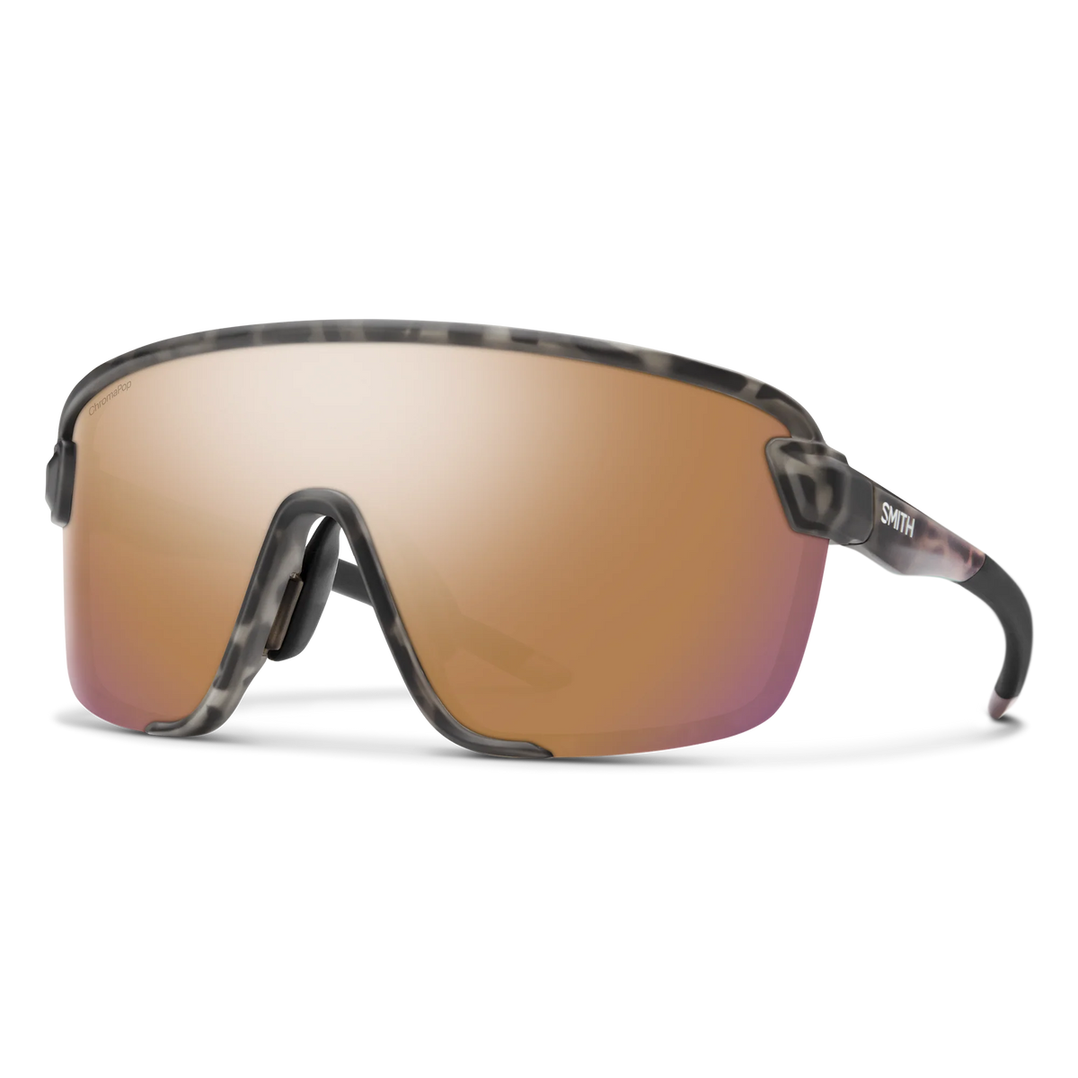 - Smith Bobcat Sunglasses - Matte Salt Haze | ChromaPop Rose Gold Mirror