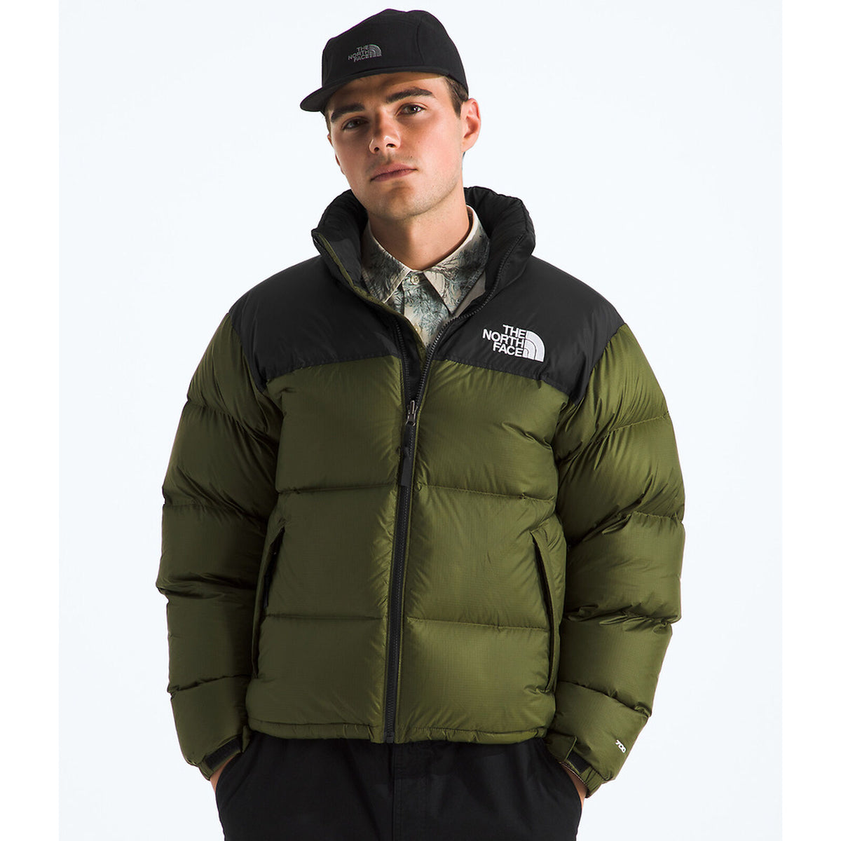 - The North Face 1996 Retro Nuptse Jacket (Men's) - Woodland Green/TNF Black