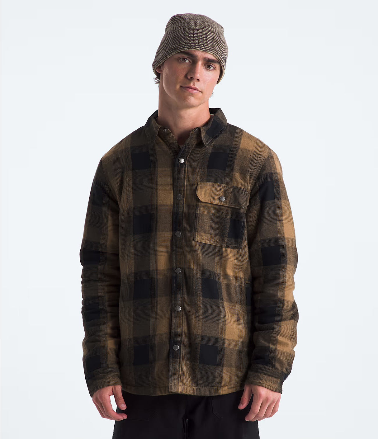 The North Face Campshire Fleece Shirt (Men's) - Utility Brown TNF Shadow Plaid The North Face