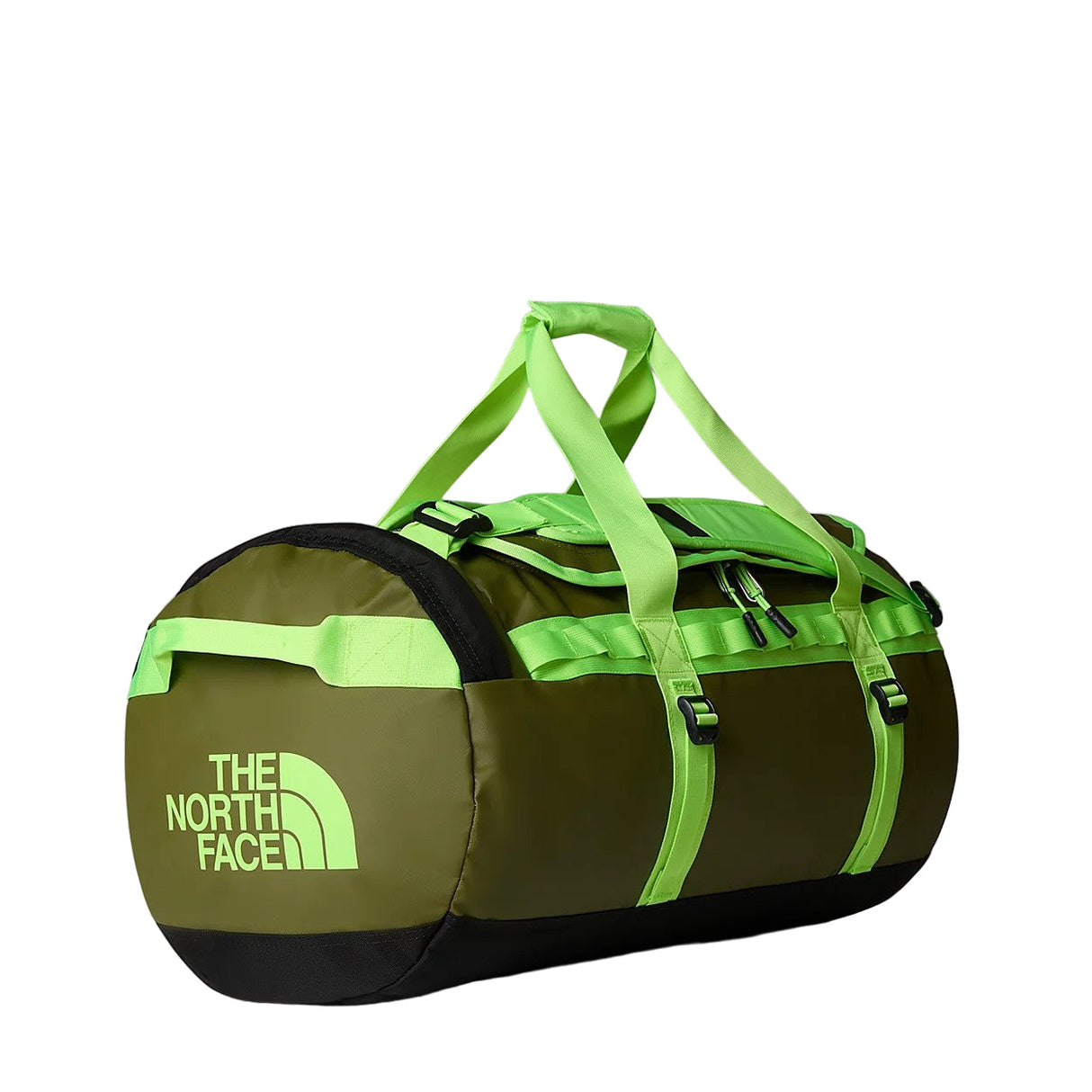 The North Face Base Camp Duffel - Medium - Forest Olive/Safety Green/TNF Black The North Face