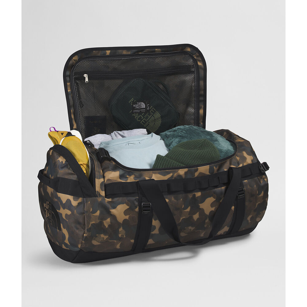 The North Face Base Camp Duffel Large - Utility Brown Camo Texture Small Print/TNF Black-NPF The North Face