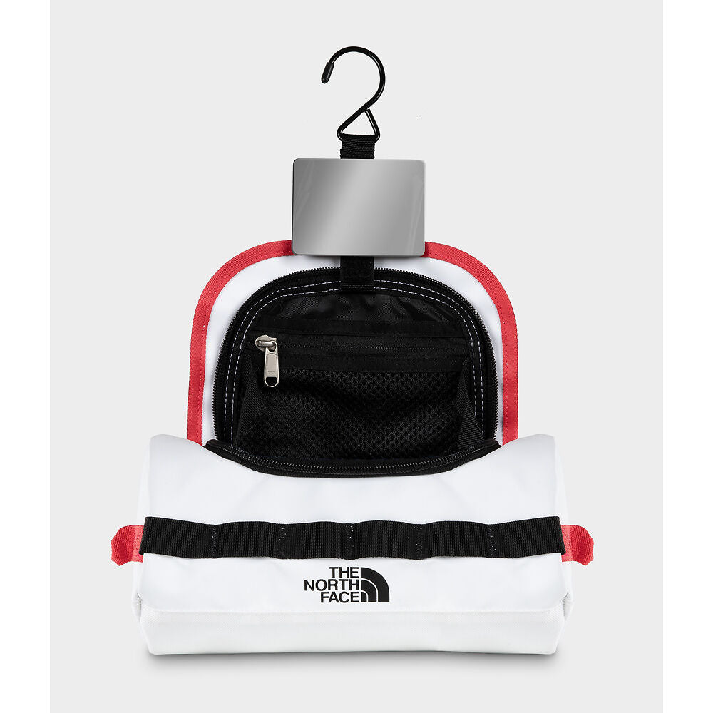 The North Face Base Camp Travel Canister Small - TNF White/TNF Black/Elevation Red