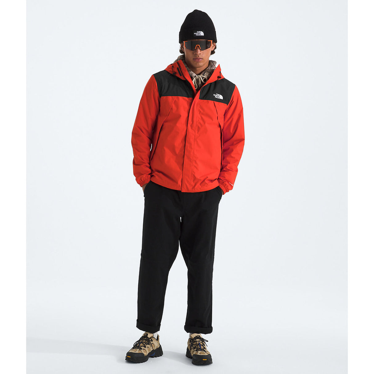 The North Face Antora Jacket (Men's) - Lava Red/TNF Black