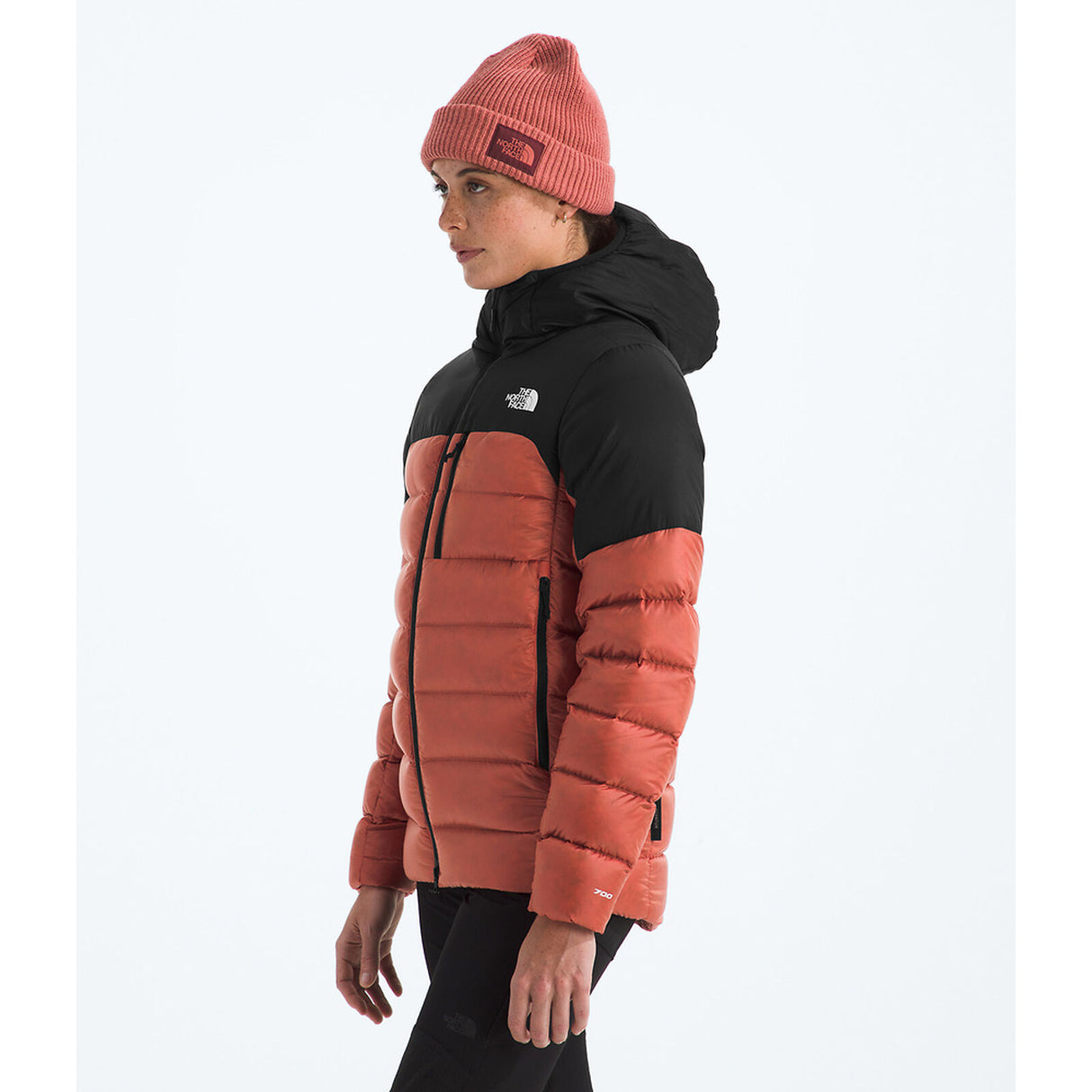 The North Face Kalix Down Hoodie (Womens) - Mars Dust/TNF Black