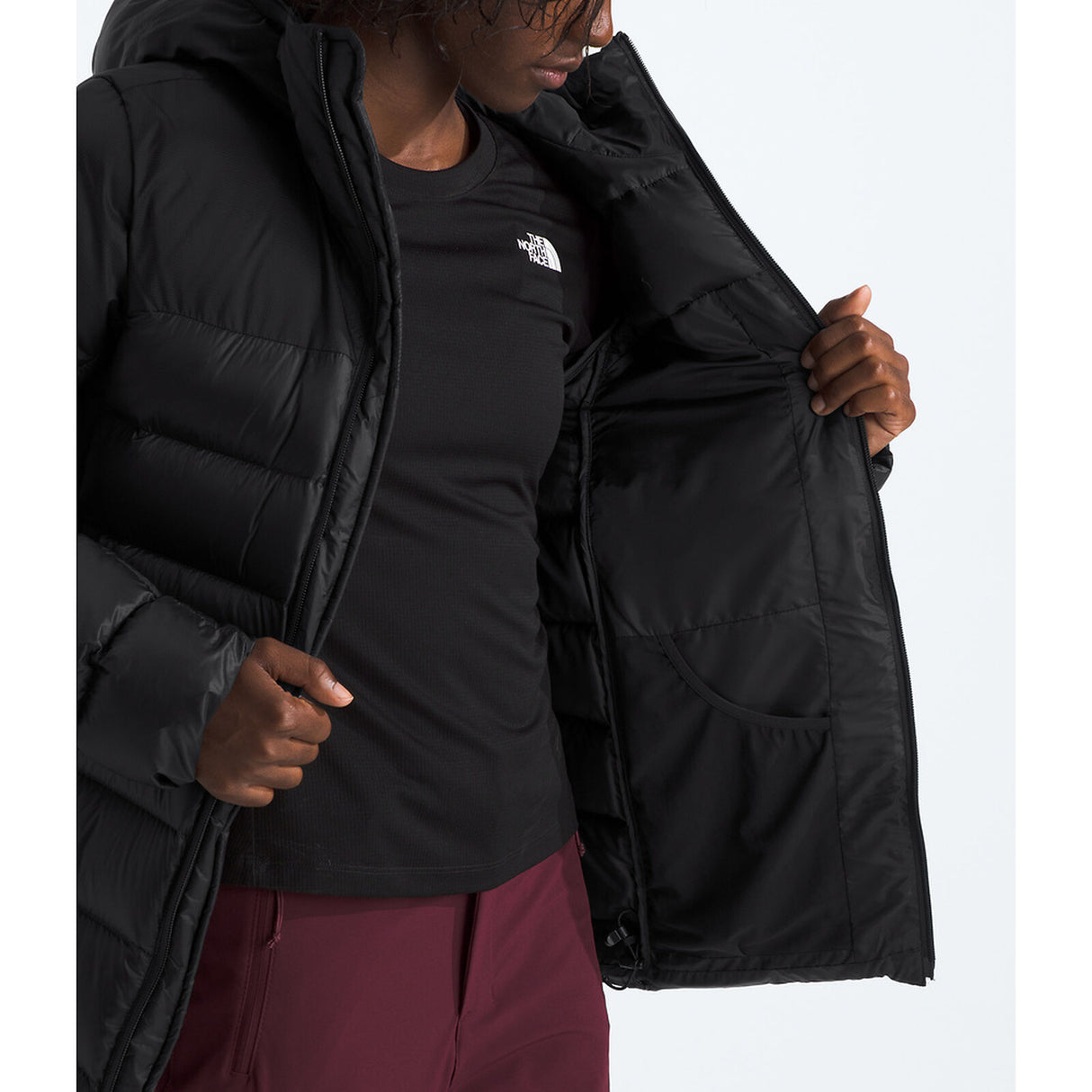 The North Face Kalix Down Hoodie (Womens) - TNF Black