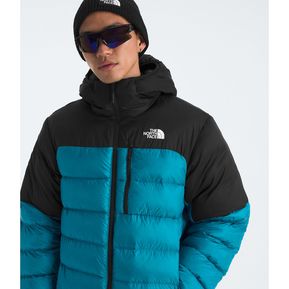The North Face Kalix Down Hooded Jacket (Men's) - Dusk Blue/TNF Black