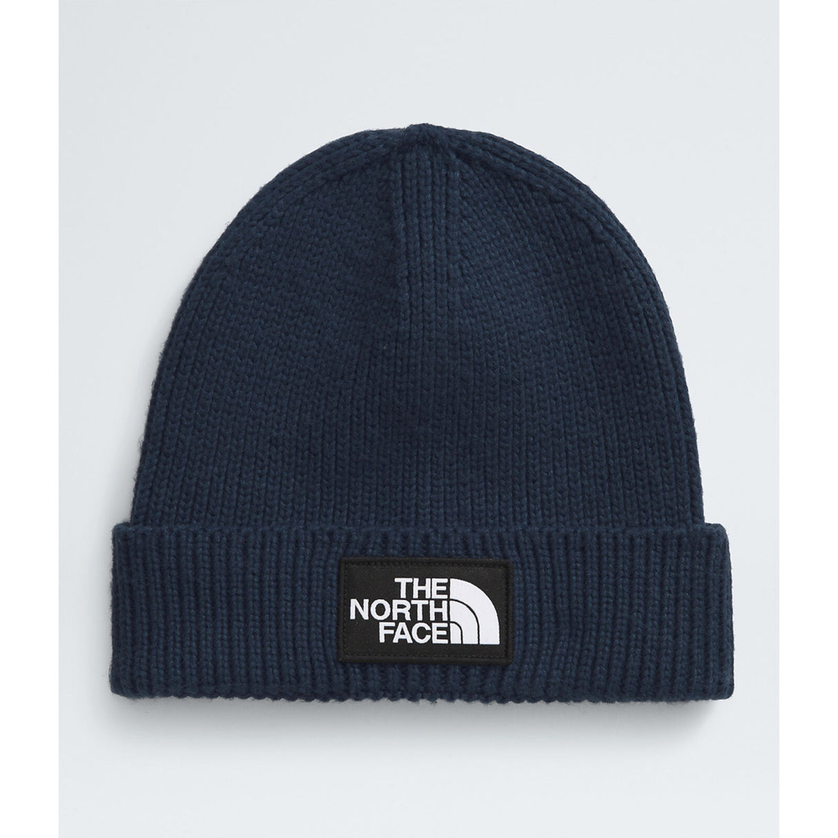 The North Face TNF Logo Box Cuffed Beanie - Summit Navy