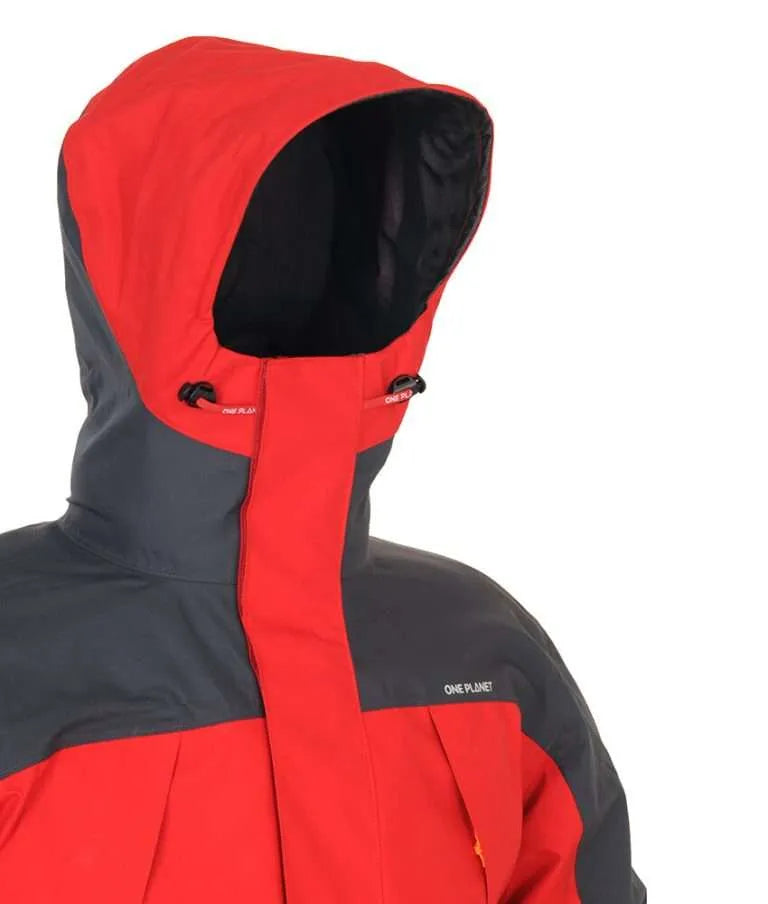 - One Planet Torrent Jacket (Men's) - Red/Charcoal