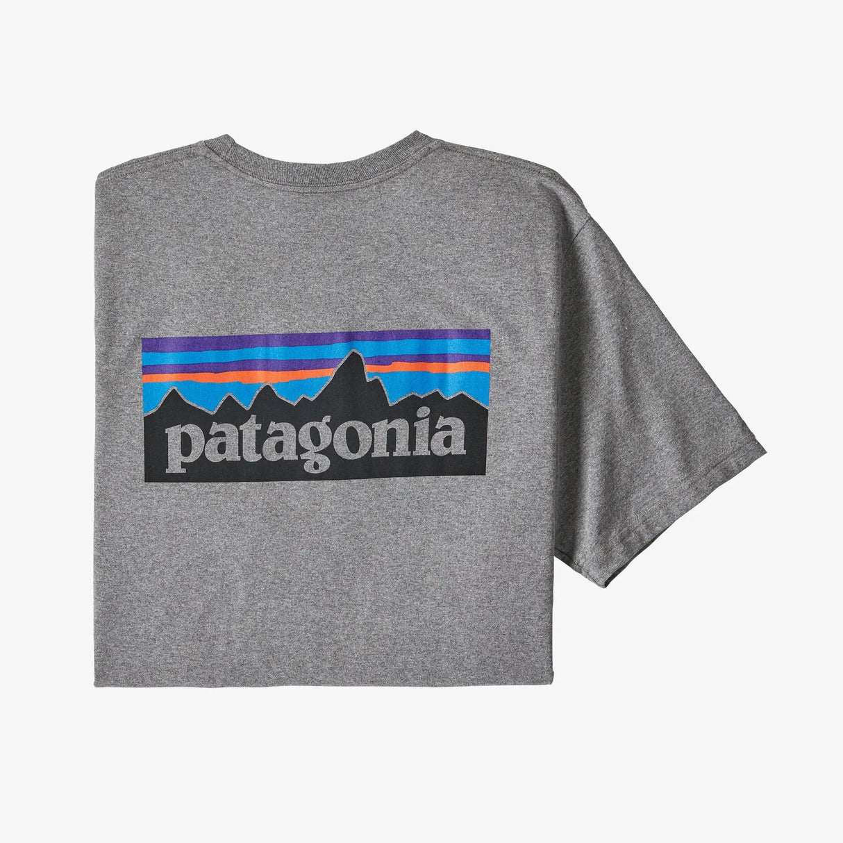Patagonia P-6 Logo Responsibili-Tee (Men's) - Gravel Heather - Grey