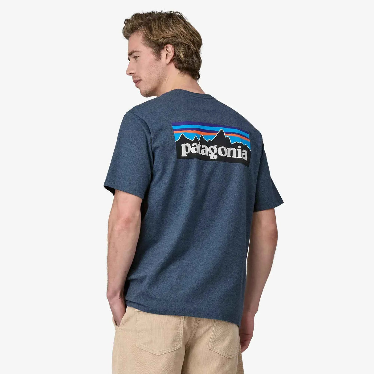 Patagonia P-6 Logo Responsibili-Tee (Men's) - Utility Blue