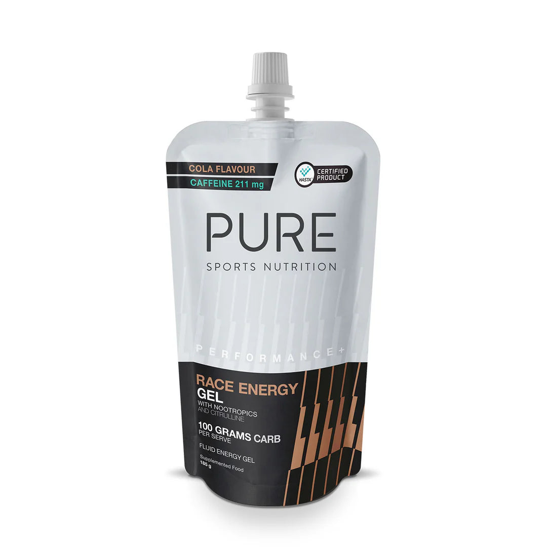 Pure Performance + Race Energy Gel Pouch (185g) - Cola + Caffeine
