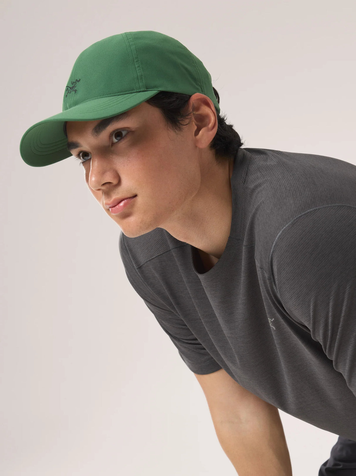 Arc'teryx Cormac Crew Neck Shirt Short Sleeve (Men's) - Black Heather - Grey