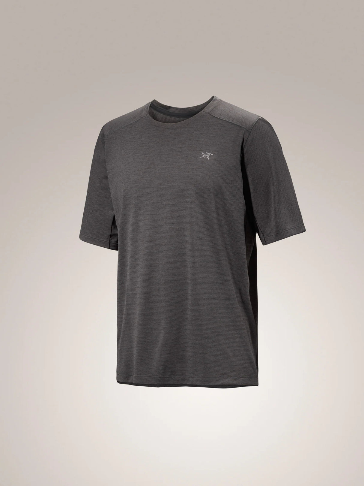 Arc'teryx Cormac Crew Neck Shirt Short Sleeve (Men's) - Black Heather - Grey