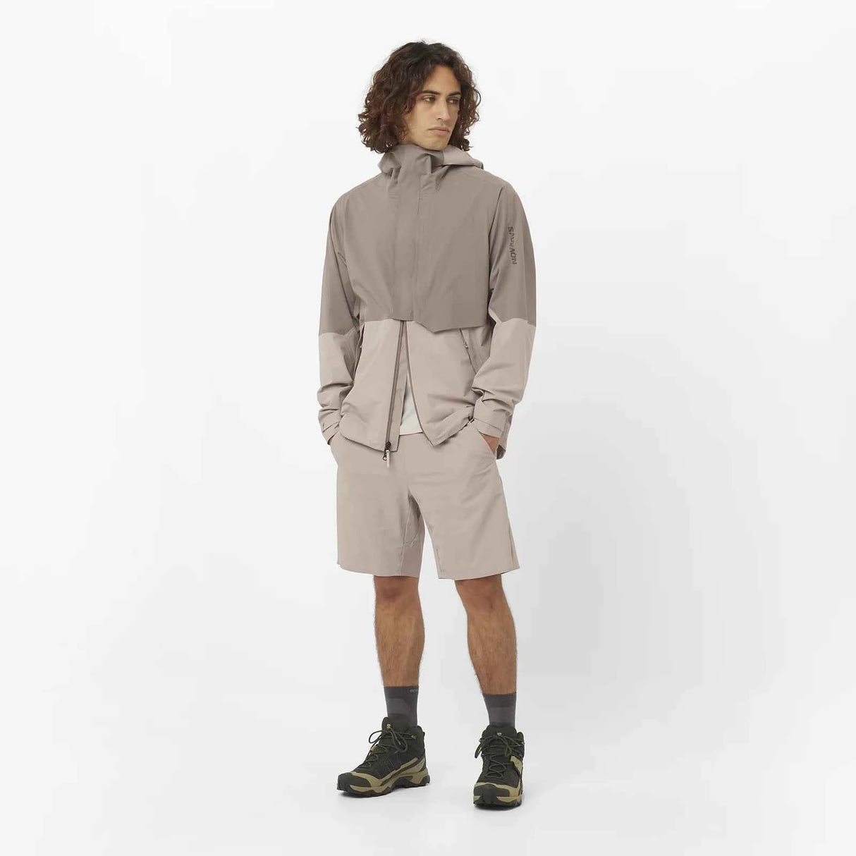 Salomon X Ultra 5 Mid Gore-Tex Boots (Men's) - Peat/Gray Green/Blue Nights