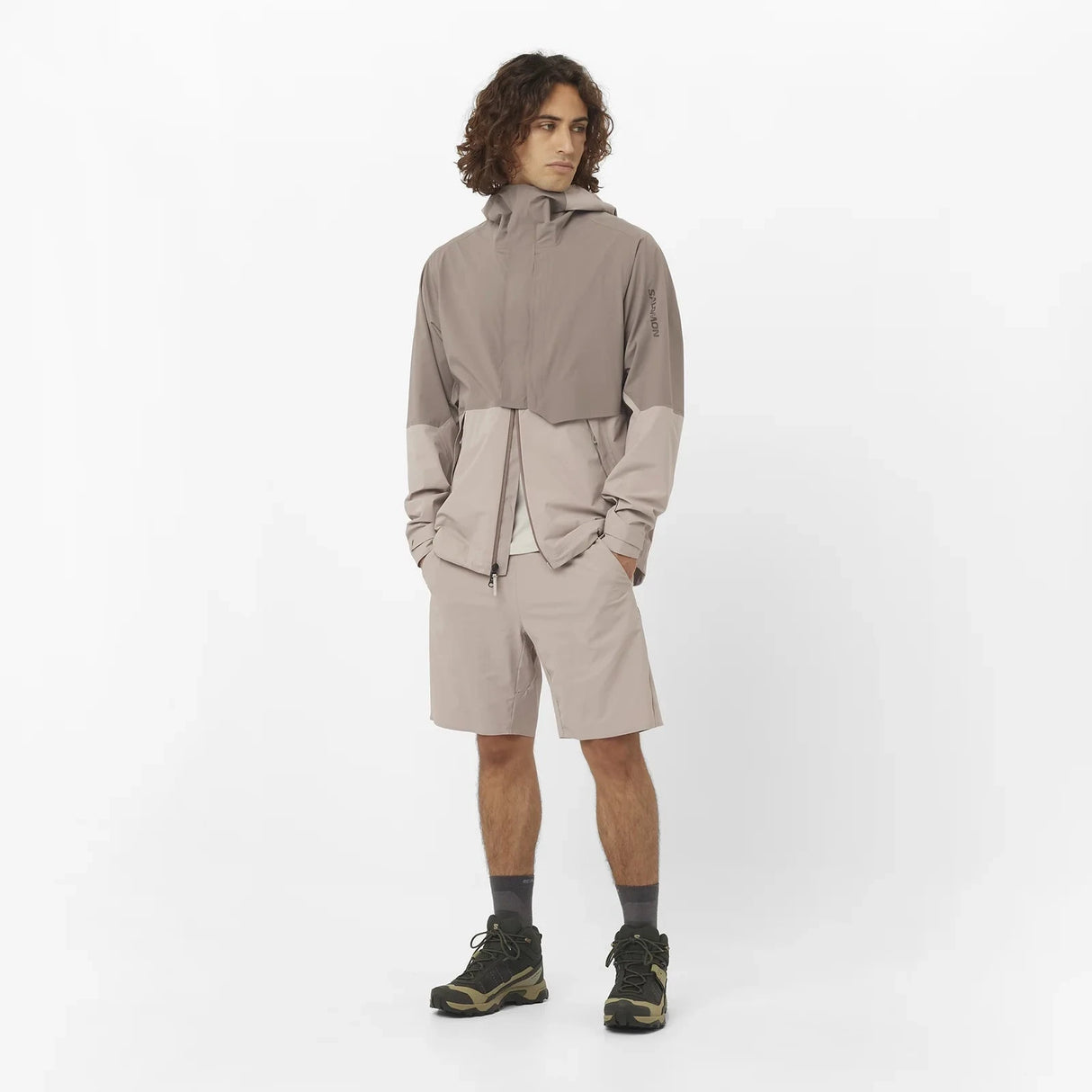 Salomon X Ultra 5 Mid Gore-Tex Boots (Men's) - Peat/Gray Green/Blue Nights