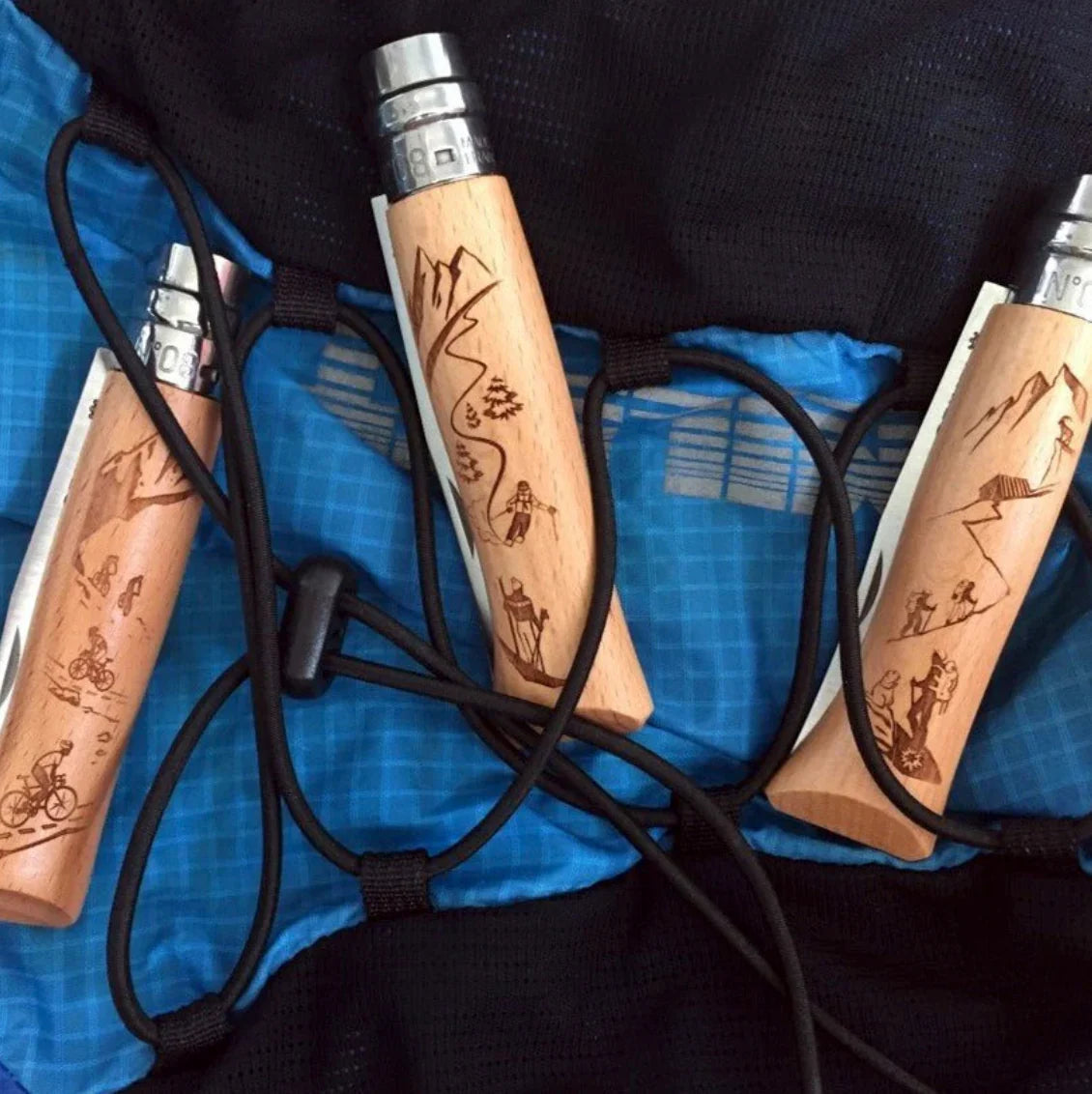 Opinel N°08 Limited Edition Engraved Handle Folding Knife - Alpine Adventures Opinel