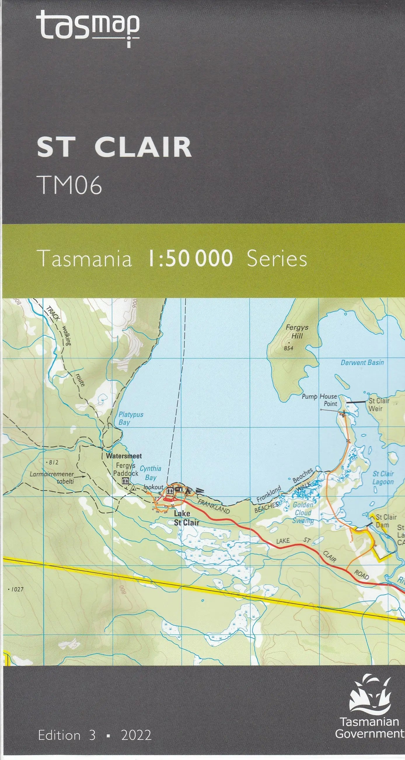Tasmap 1:50000 Topographic/Cadastral Maps TasMap