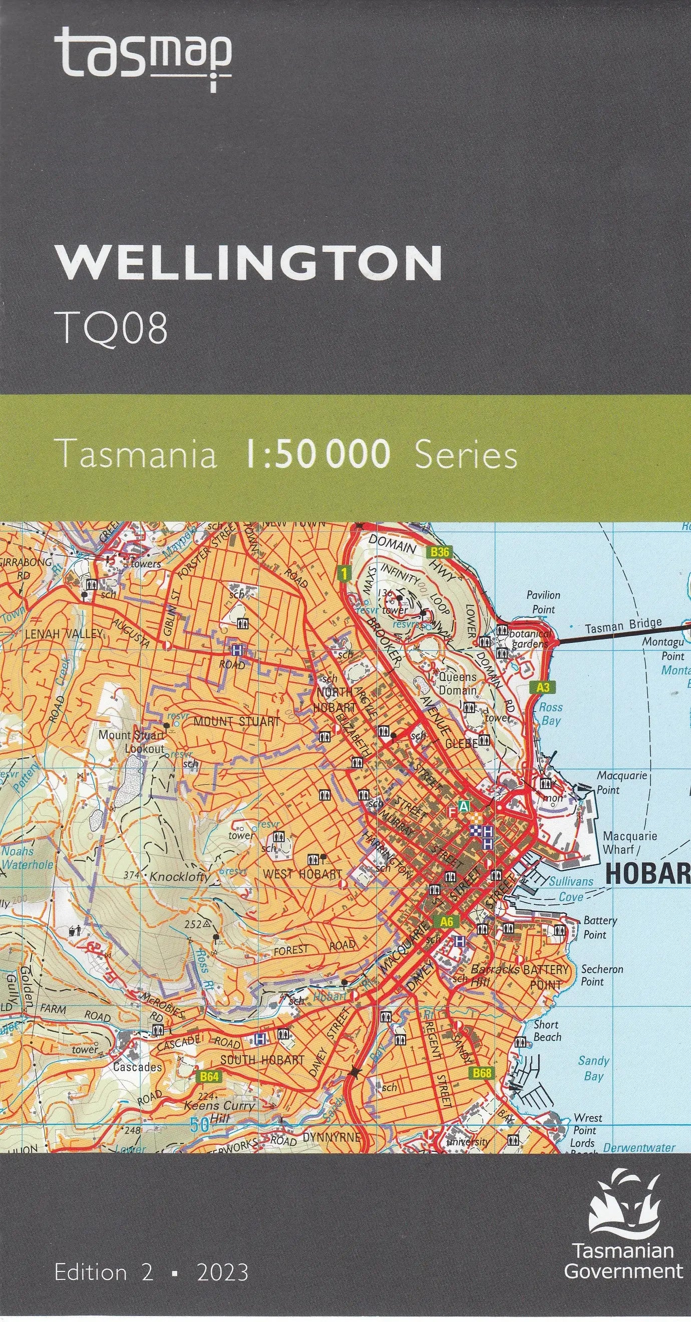 Tasmap 1:50000 Topographic/Cadastral Maps TasMap
