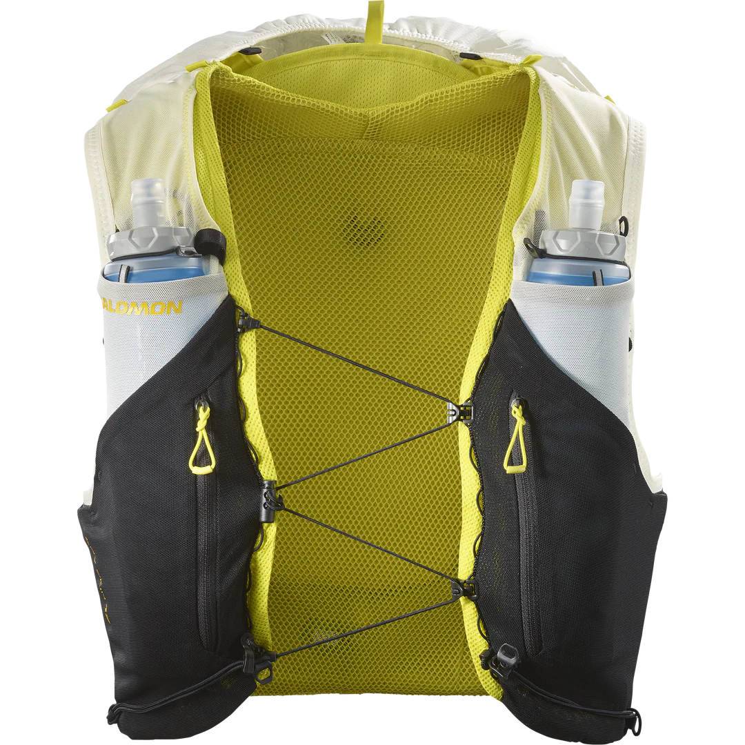 Salomon Advanced Skin 12 Set Vest Pack (Unisex) Vanilla Ice/Black  - Find Your Feet Australia Hobart Launceston Tasmania