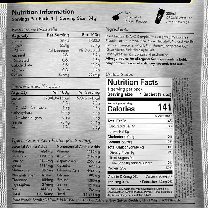 Radix Nutrition Plant Protein DIAAS Complex 1.30 Radix Nutrition