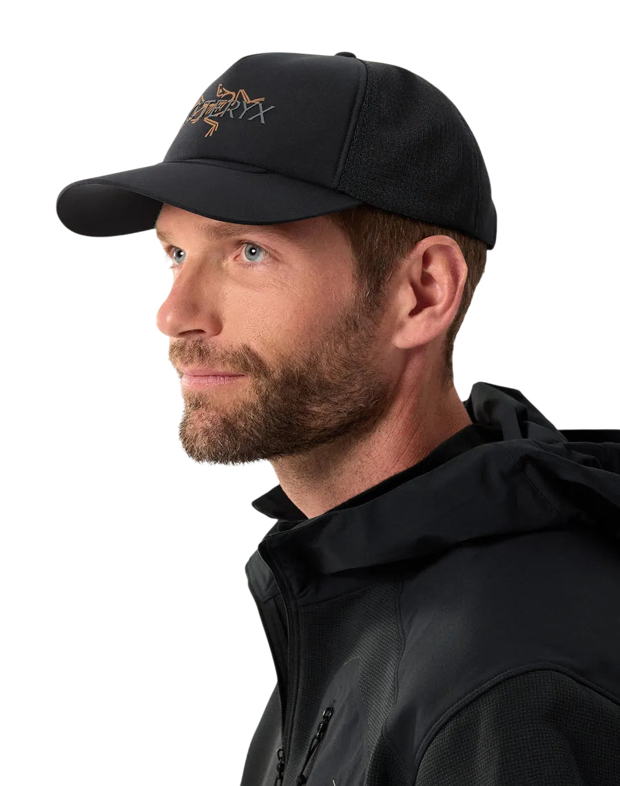 Arc'teryx Bird Word Trucker Hat - 24K Black - Gold - Bronze - Yellow