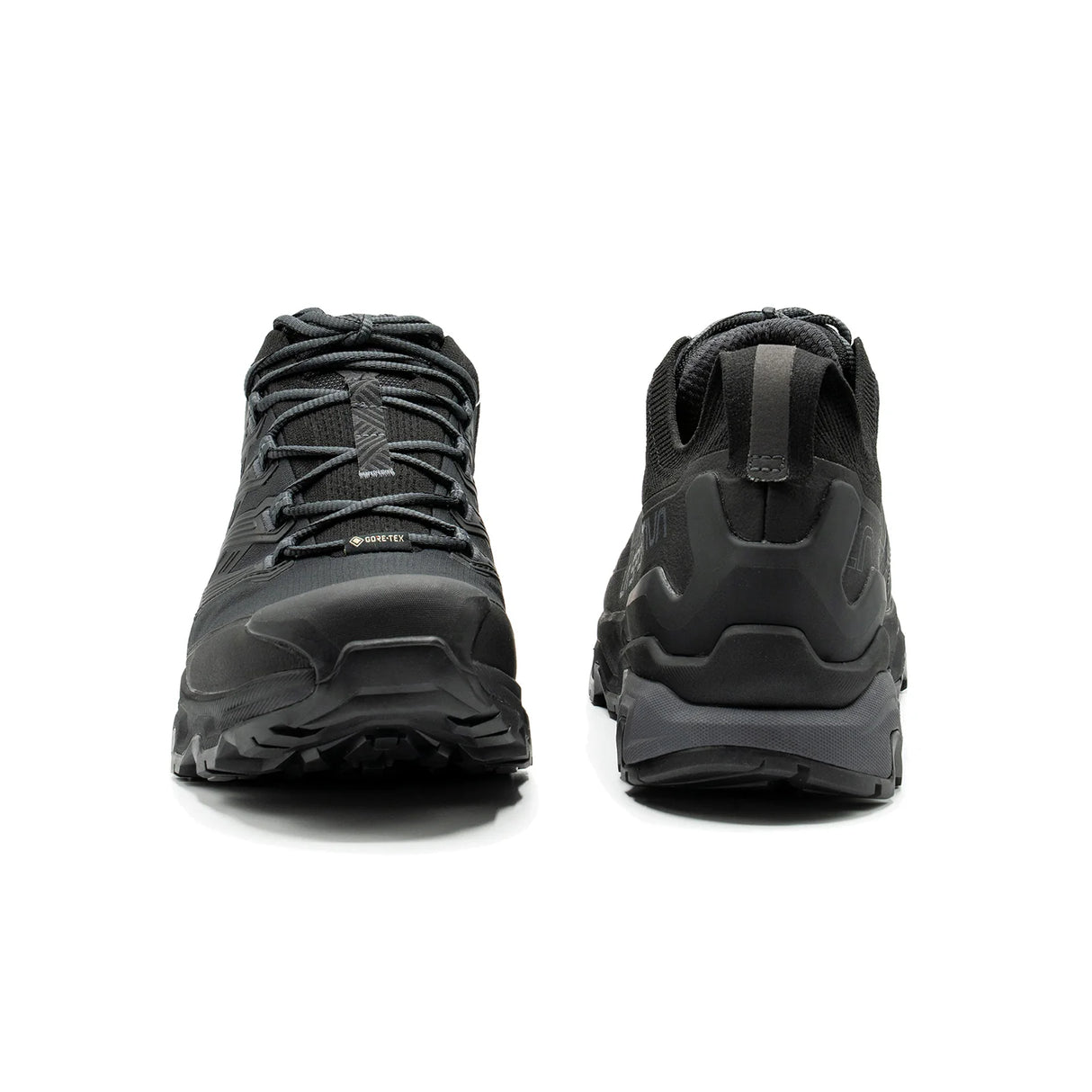 Black hiking boots shown from the side on a white background - La Sportiva Ultra Raptor 3 GORE-TEX Shoes (Men's) - Black