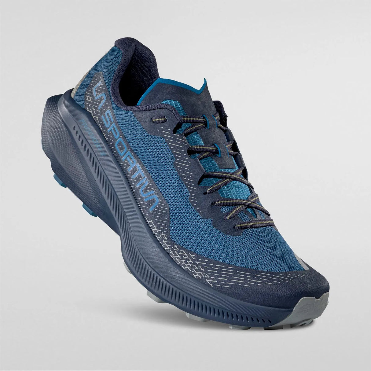 Blue athletic shoe on a white background - La Sportiva Prodigio 2 Shoes (Men's) - Lake/Night Sky
