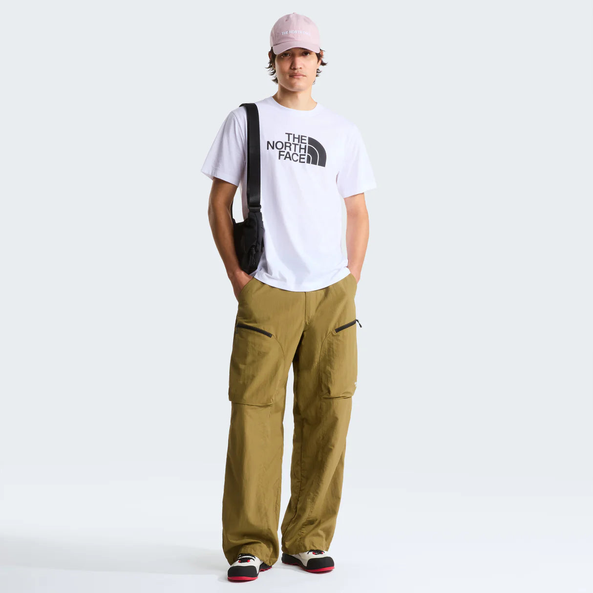 The North Face Evolution Half Dome Short-Sleeve Tee (Men's) - TNF White/TNF Black