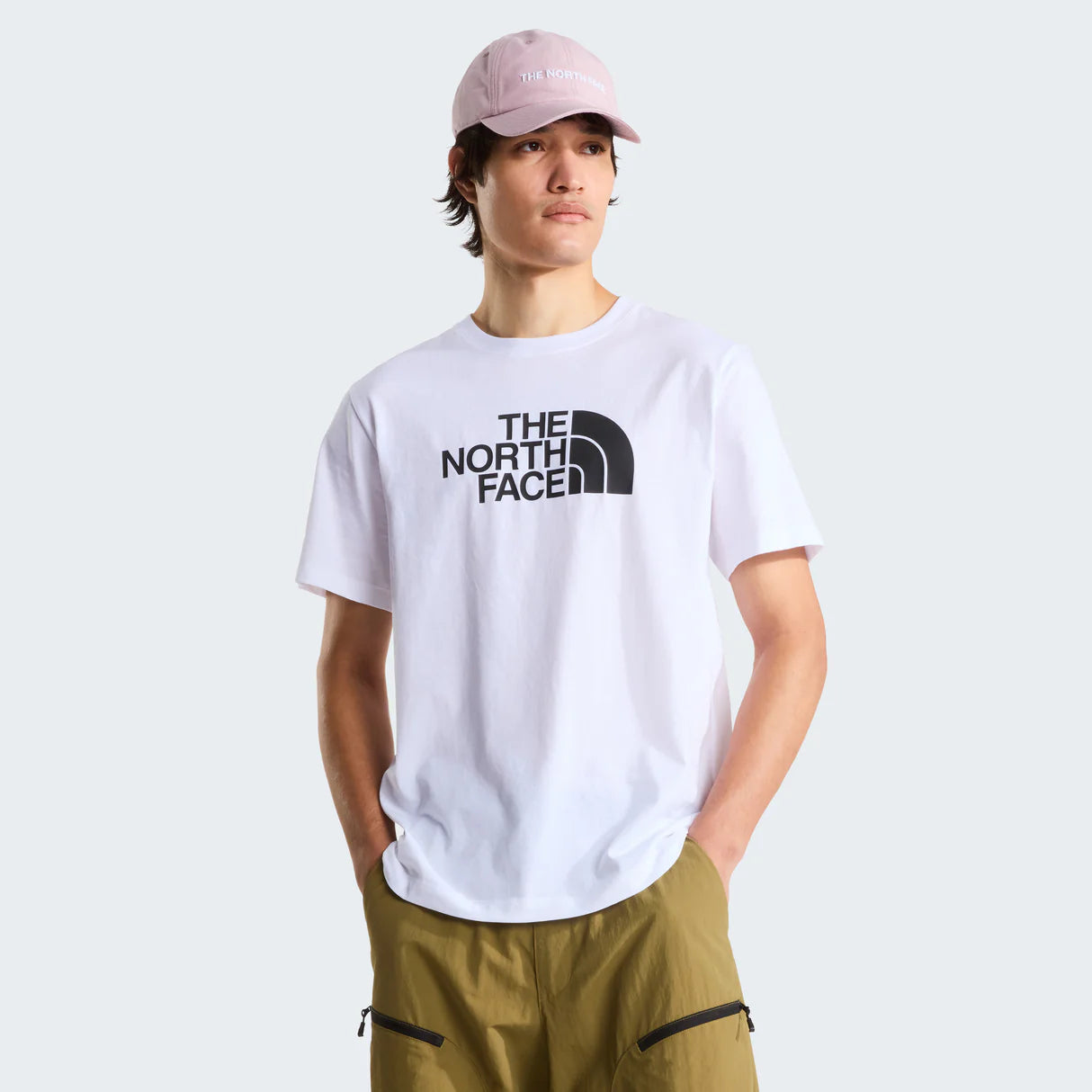 The North Face Evolution Half Dome Short-Sleeve Tee (Men's) - TNF White/TNF Black