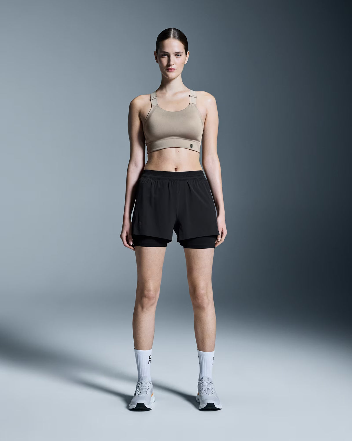 On 3" Performance 2/1 Shorts (Women's) - Black