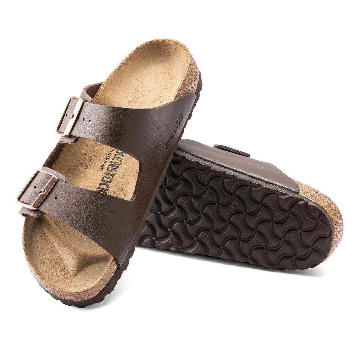 - Birkenstock Arizona Birko-Flor Sandal Regular (Unisex) - Dark Brown