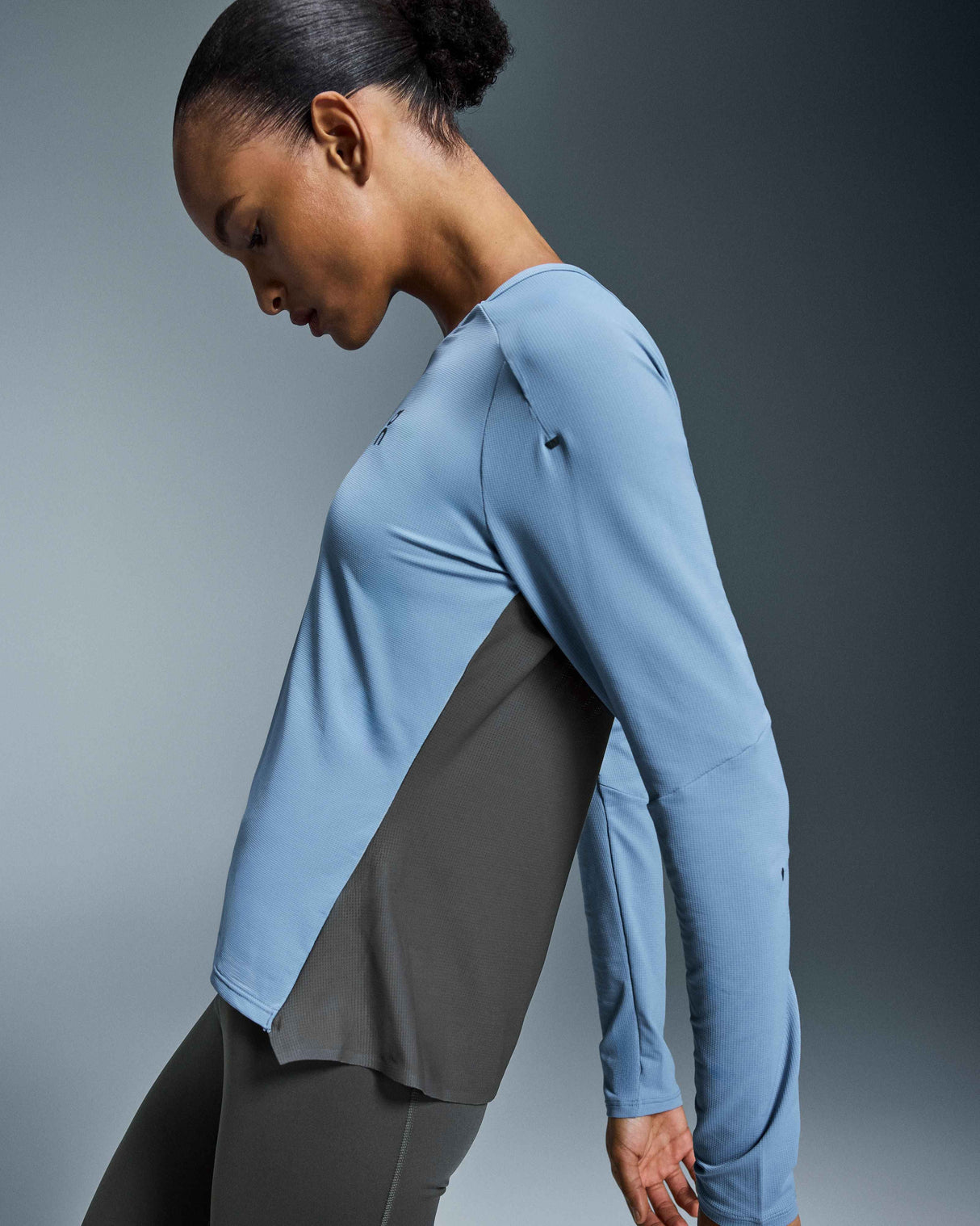 On Performance Long-T (Women's) - Chambray/Eclipse