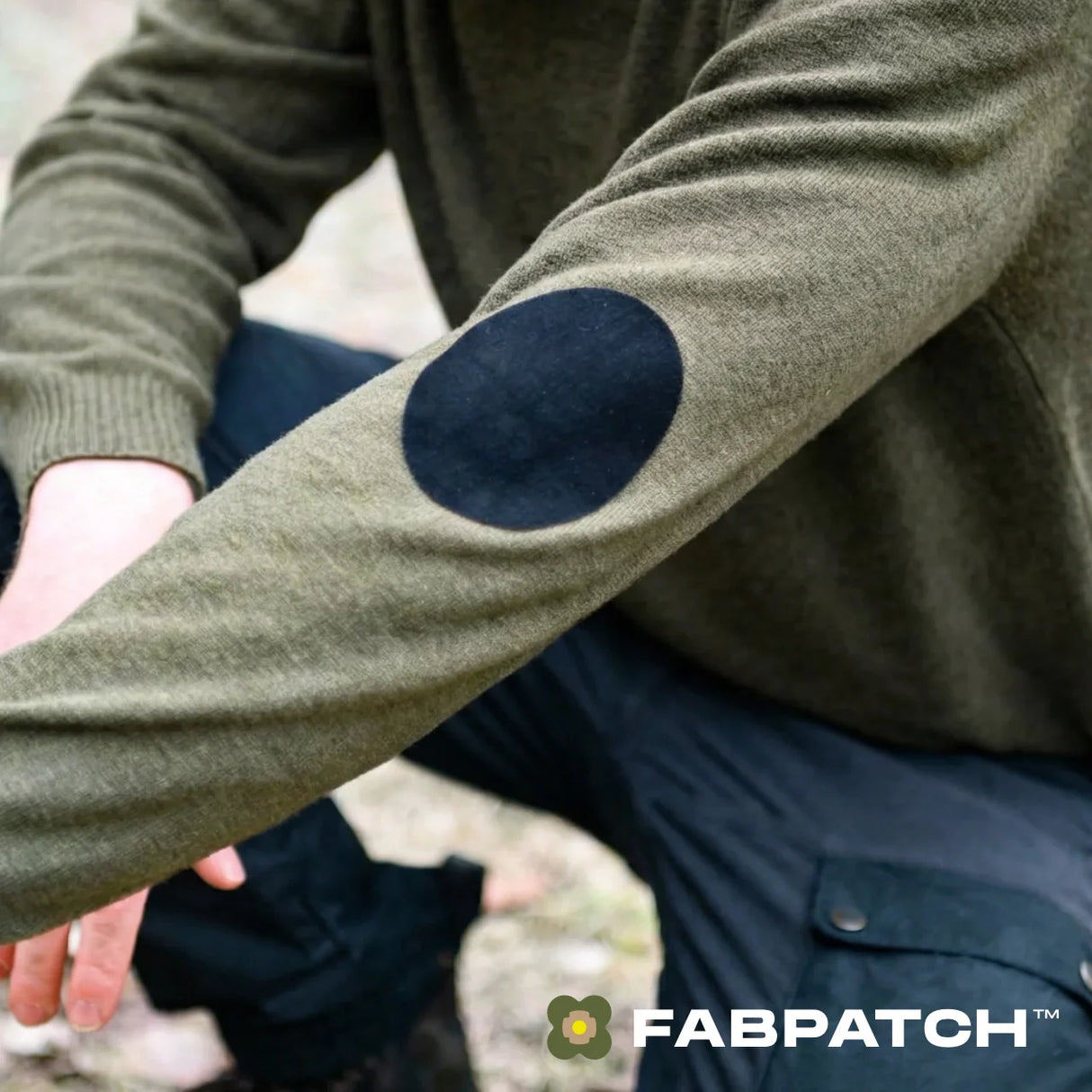 FabPatch Merino Patches - Black