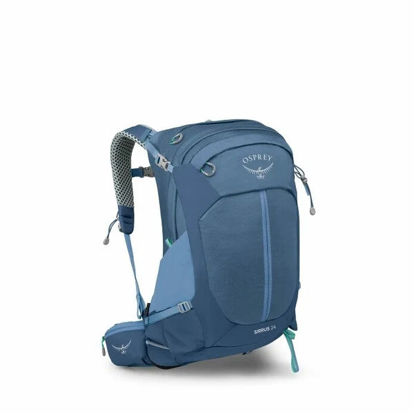 Blue Osprey backpack on a white background - Osprey Sirrus 24 Backpack (Women's) - Sevres Blue