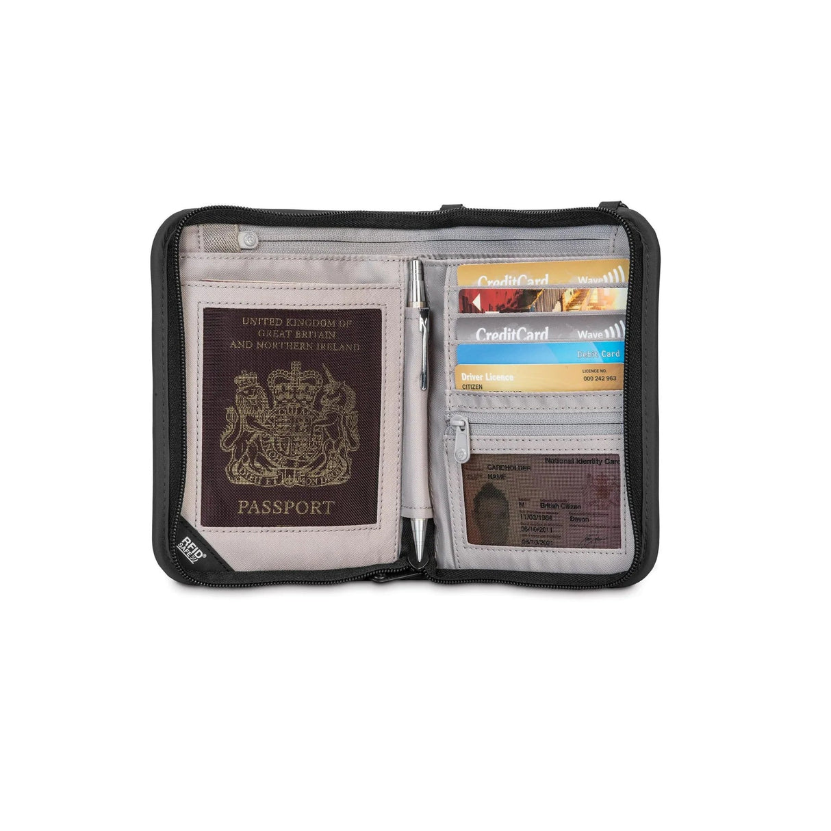 Pacsafe RFIDSafe V150 RFID Blocking Compact Organiser Pacsafe