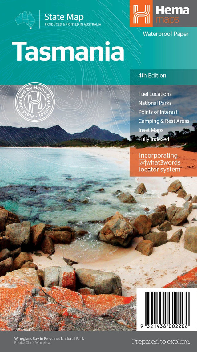 Tasmania State Map 4th Edition TasMap