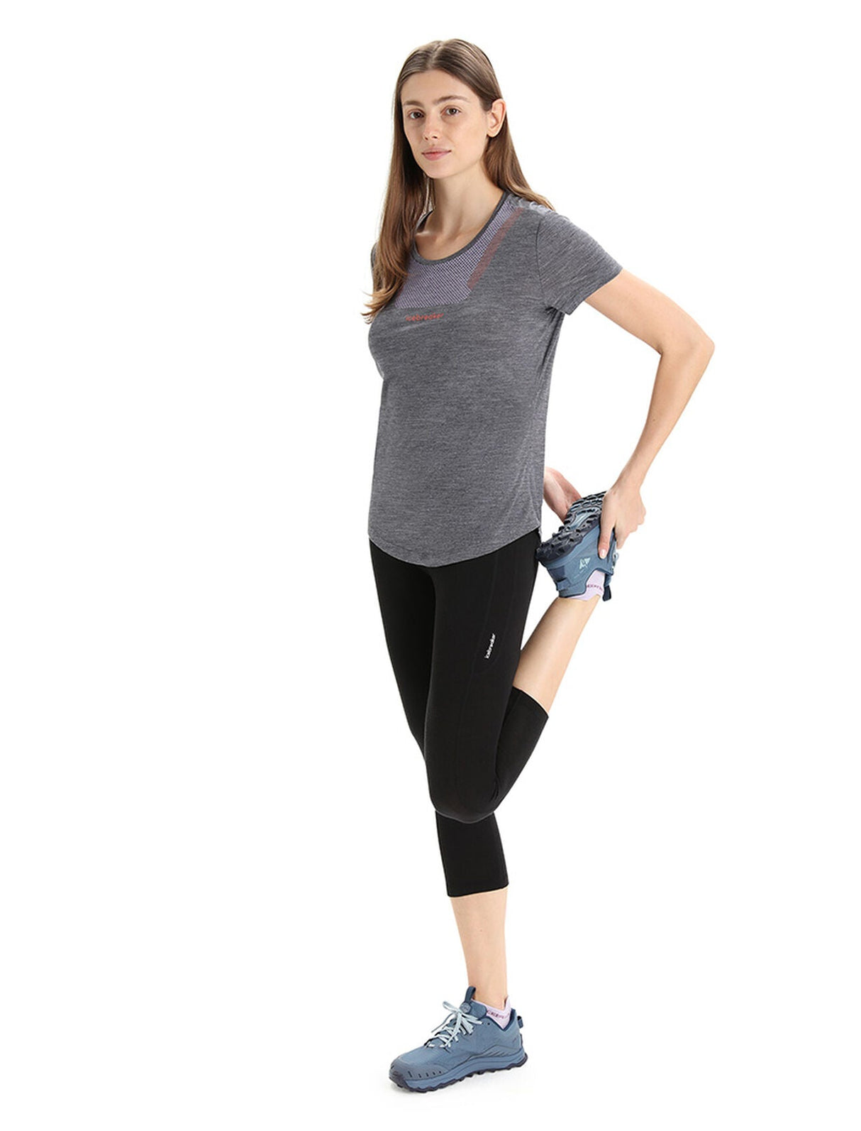 Icebreaker Fastray High Rise 3/4 Tights (Women's) - Black Icebreaker