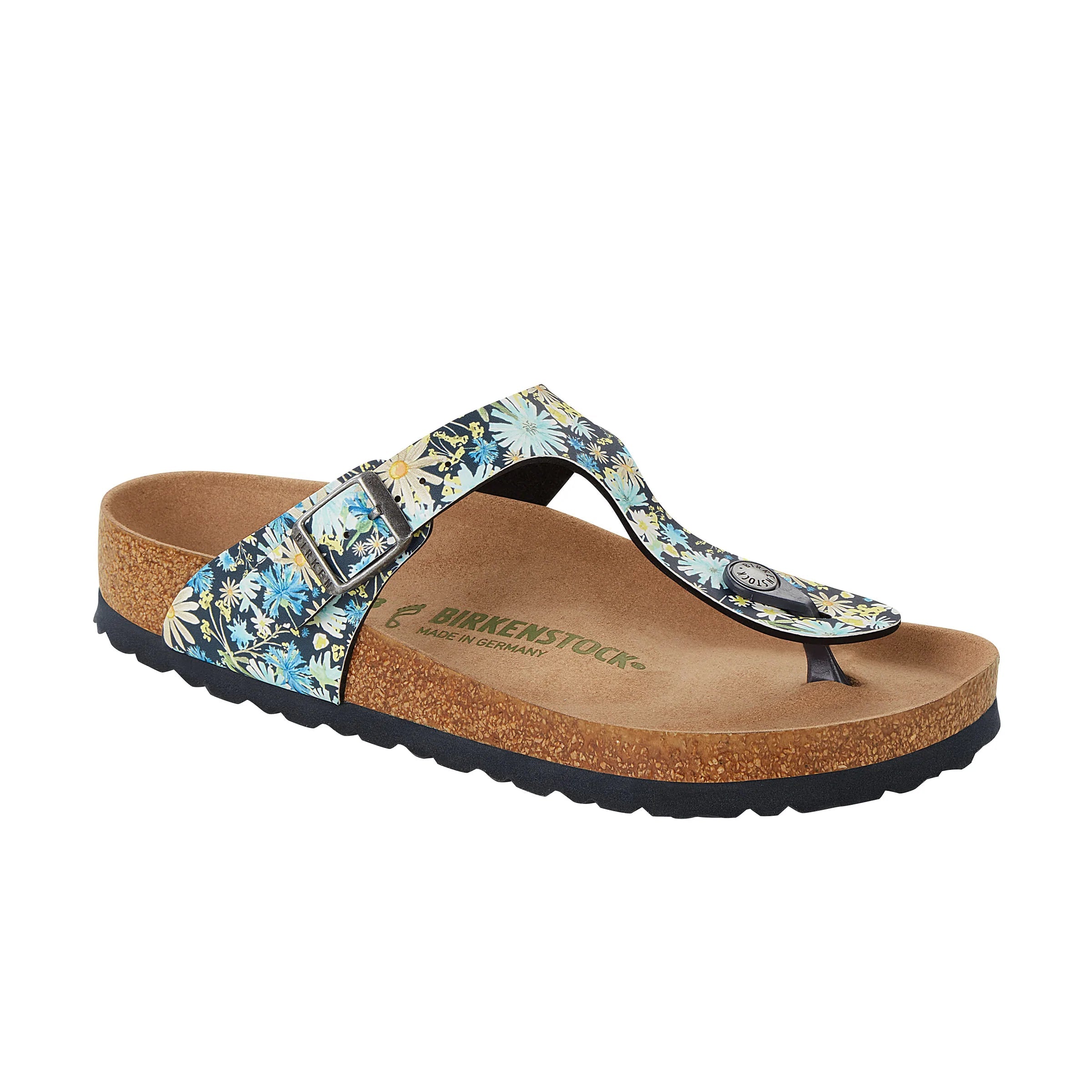 Birkenstock gizeh backpackable boho flowers navy