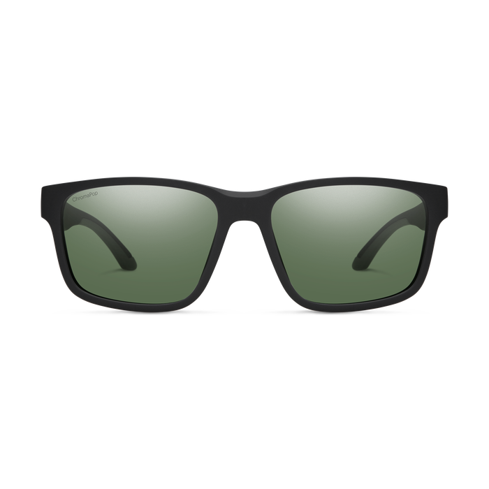 Smith Basecamp Sunglasses - Find Your Feet Australia Hobart Launceston Tasmania - Matte Black + ChromaPop Polarized Grey Green Lens