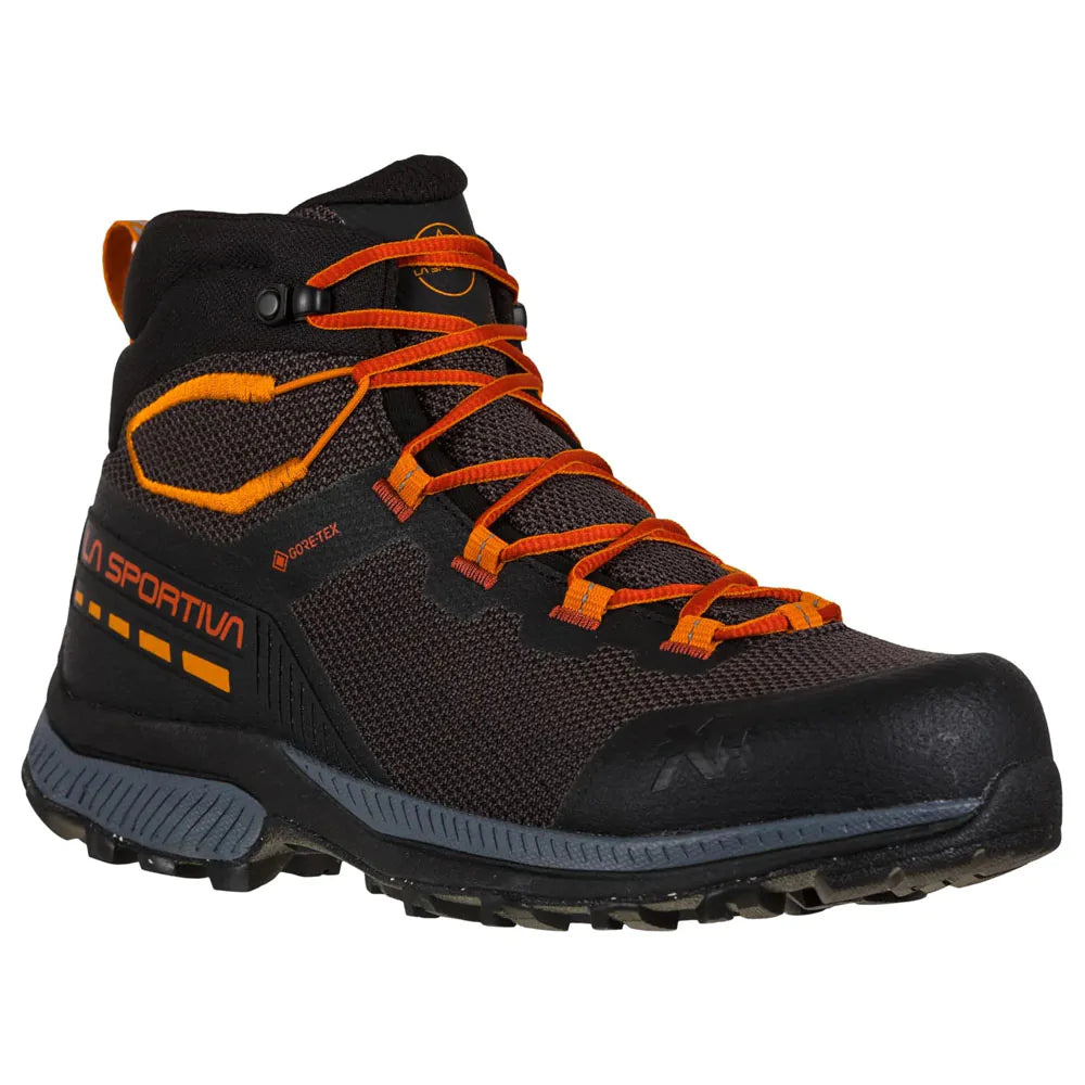 La Sportiva TX Hike Mid GTX Hiking Boot Men s Carbon Saffron 43.0 EUR 10.0 US M 9.0 UK