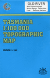 Tasmap 1:100000 - Find Your Feet Australia Hobart Launceston Tasmania
