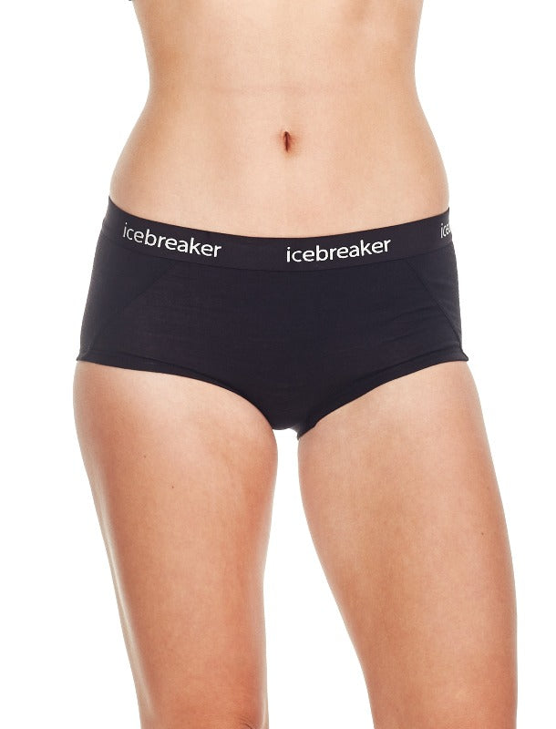 Icebreaker Sprite Hot Pants (Women's) - Black - Find Your Feet Australia Hobart Launceston Tasmania