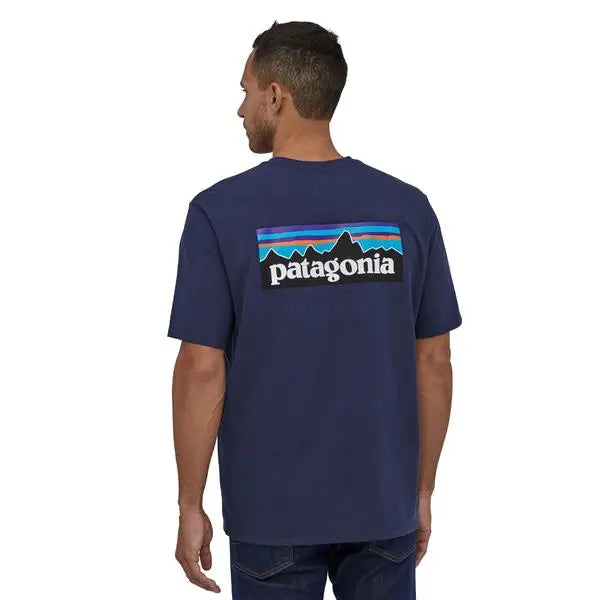 Patagonia P-6 Logo Responsibili-Tee (Men's) - Classic Navy Blue